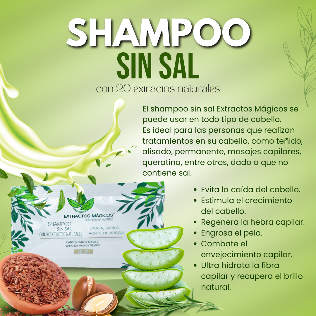 Obsequio Shampoo sin sal