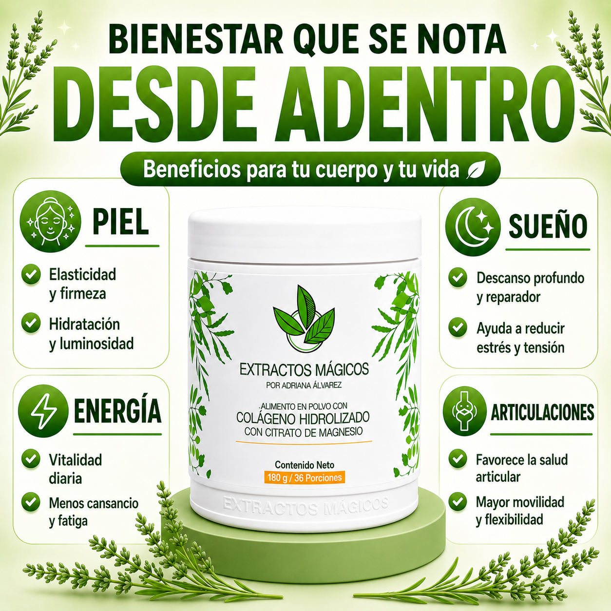 Colágeno con Citrato de Magnesio