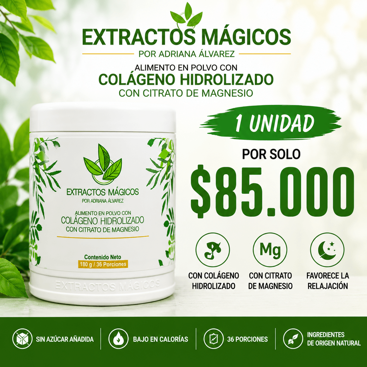 Colágeno con Citrato de Magnesio