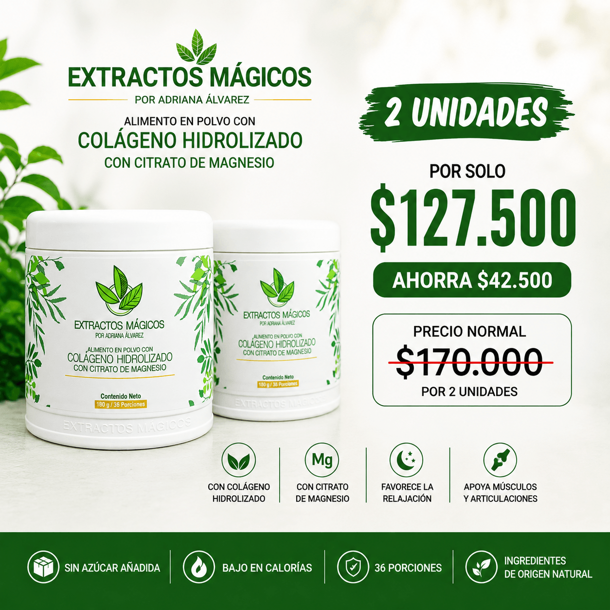 Colágeno con Citrato de Magnesio